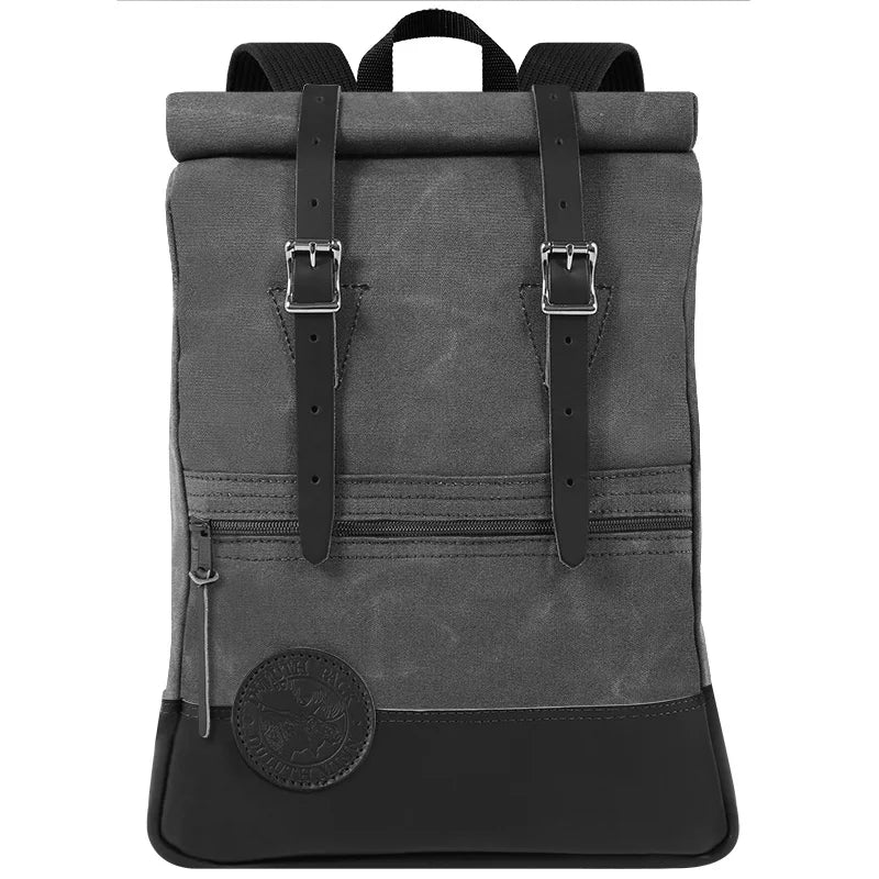 Duluth Pack Deluxe Roll-Top Scout Pack-Grey