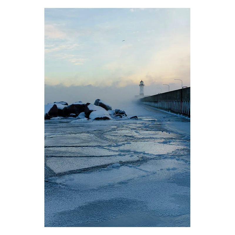 Minnesota Canal Park Lighthouse Sea Smoke Photo Postcard – Duluth Pack