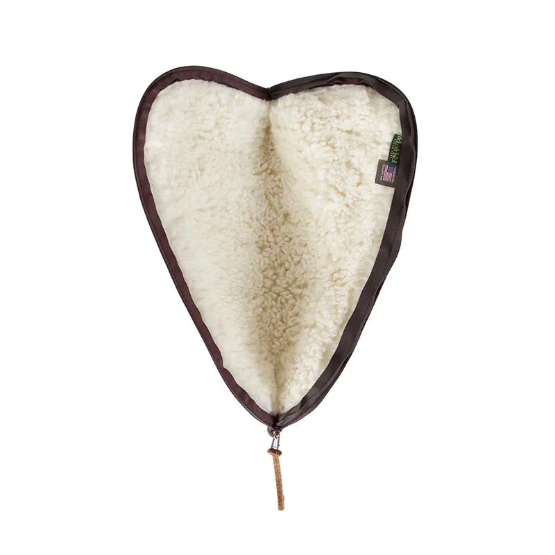 Leather Medium Pistol Rug Open Sherpa Lining