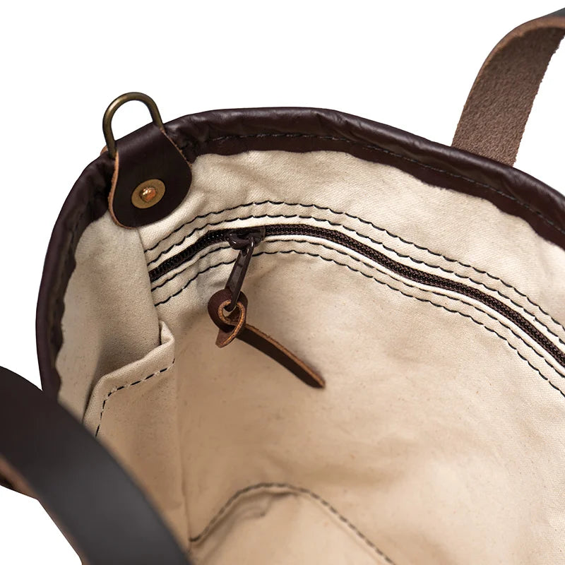 NEW Bison Leather Honeyberry Tote – Duluth Pack NEW Bison Leather Honeyberry Tote – Duluth Pack