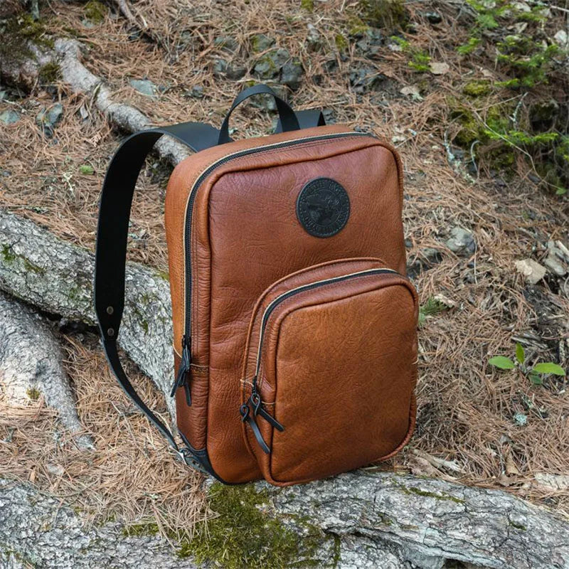 deluth leather backpack Bison Leather Standard Backpack