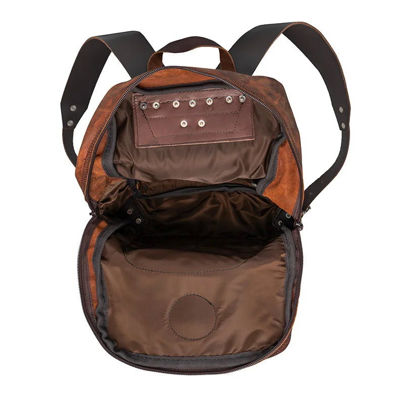 chocolate glendale leather backpack Men's Perfecto in Brown 'Toscanello' The high Vortex Leather Backpack Tan Brown