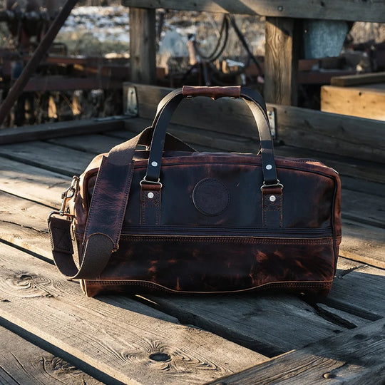Heritage Leather Weekender Duffel