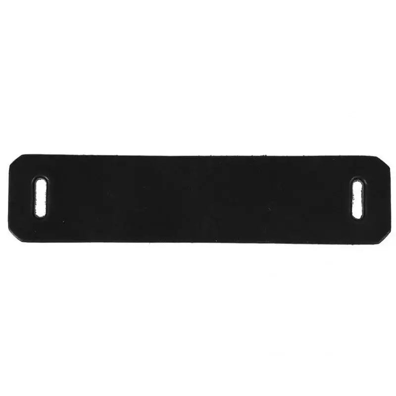 Duluth Pack Black Leather Shoulder Pad For Haversacks &amp; Shell Bags with white background