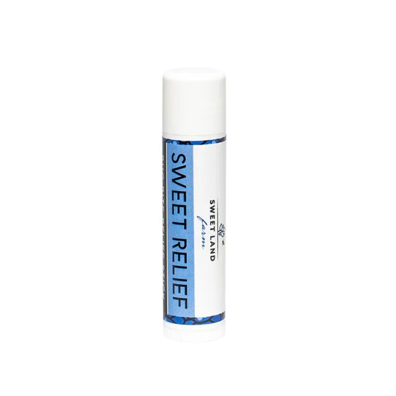 Sweet Land Farm Bug Bite Relief Stick with a white background
