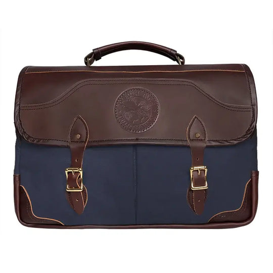 The Entrepreneur Briefcase In Navy Blue On A White Background