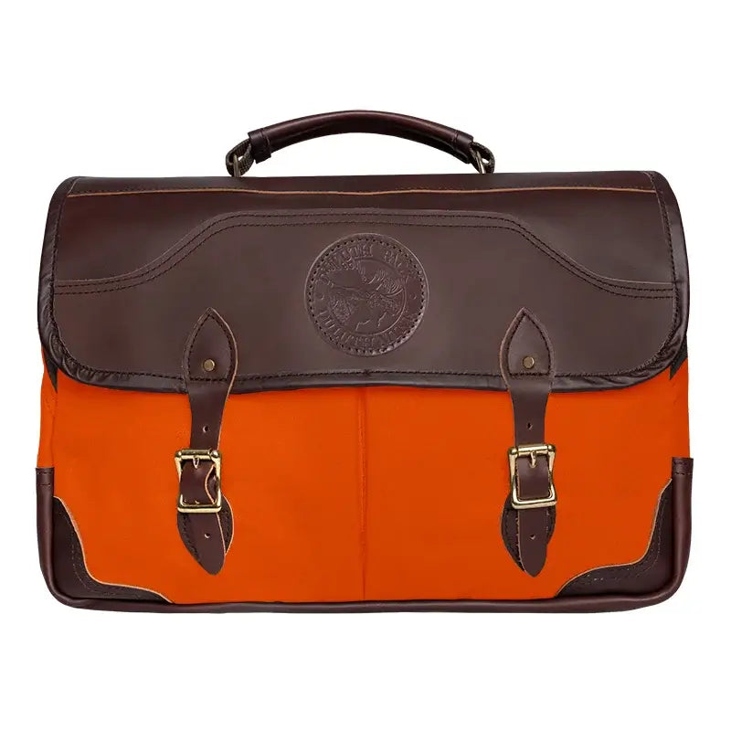 The Entrepreneur Briefcase In Orange On A White Background