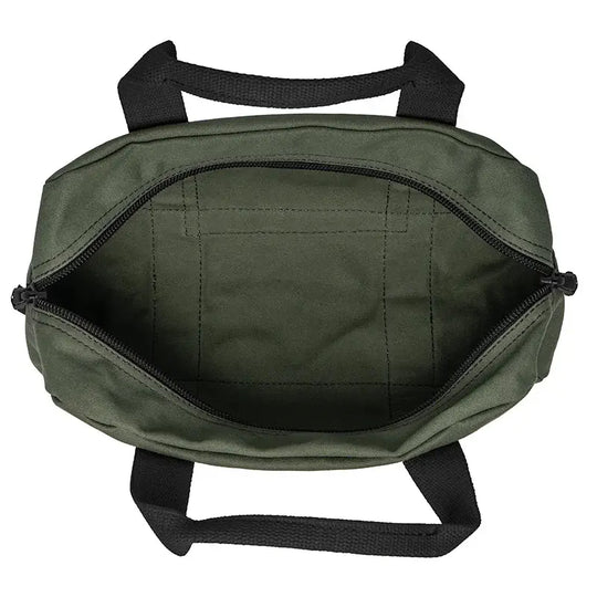 NEW Limited Edition Lake Erie Utility Bag Open As Seen From Above On A White Background
