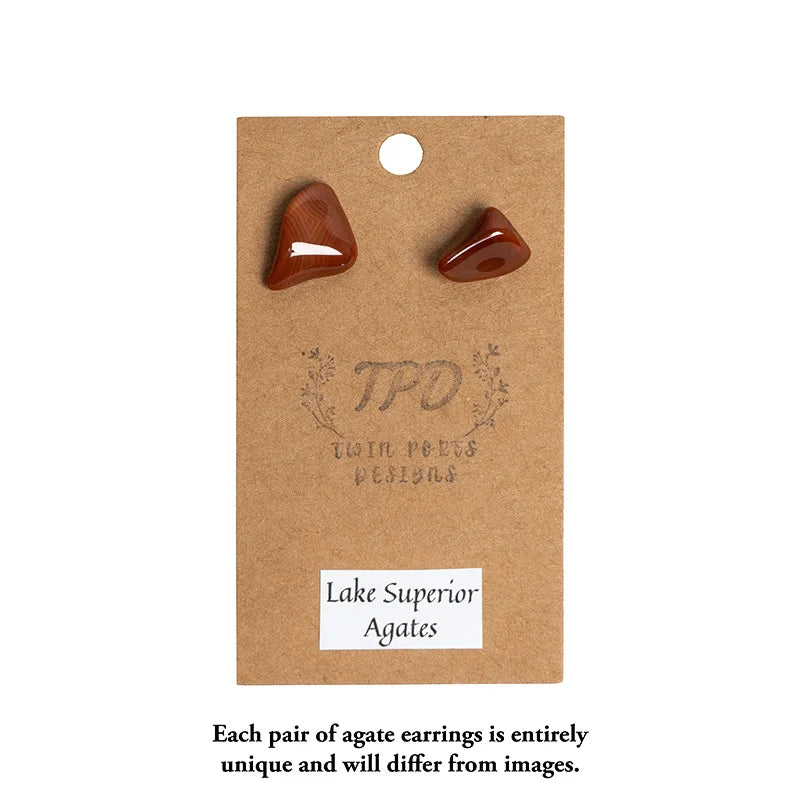 Twin Ports Designs Lake Superior Agate Earrings