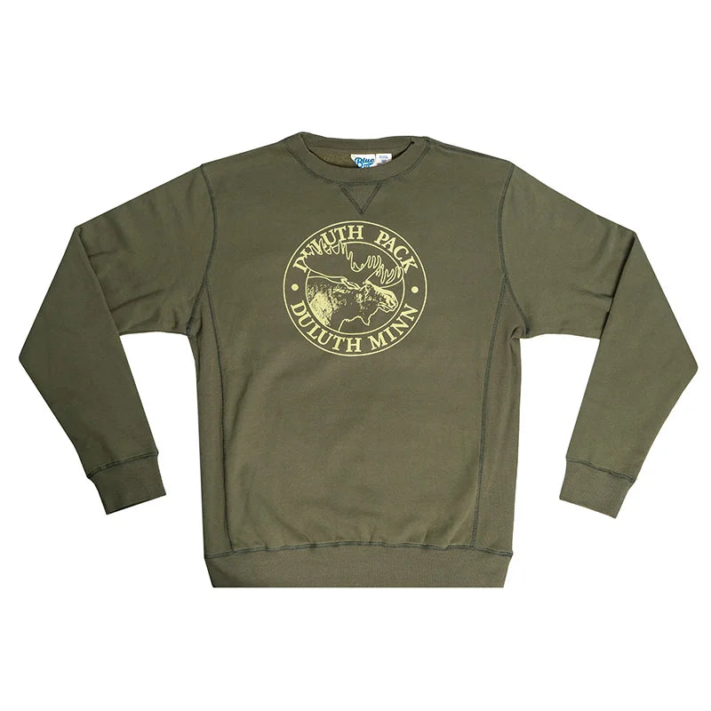 logo crewneck green