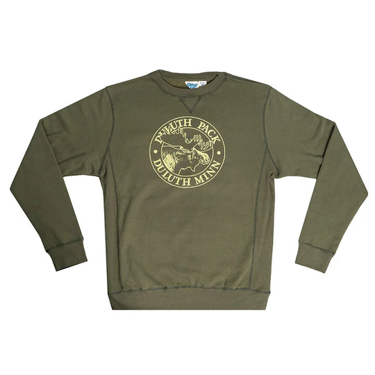 logo crewneck green