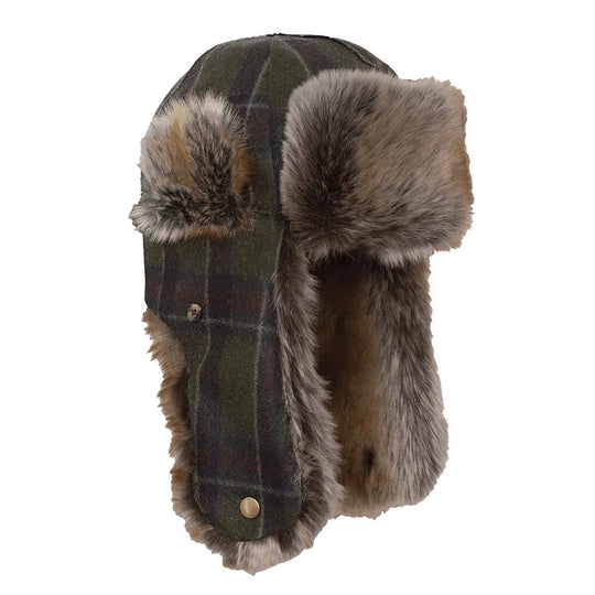 trapper hat plaid