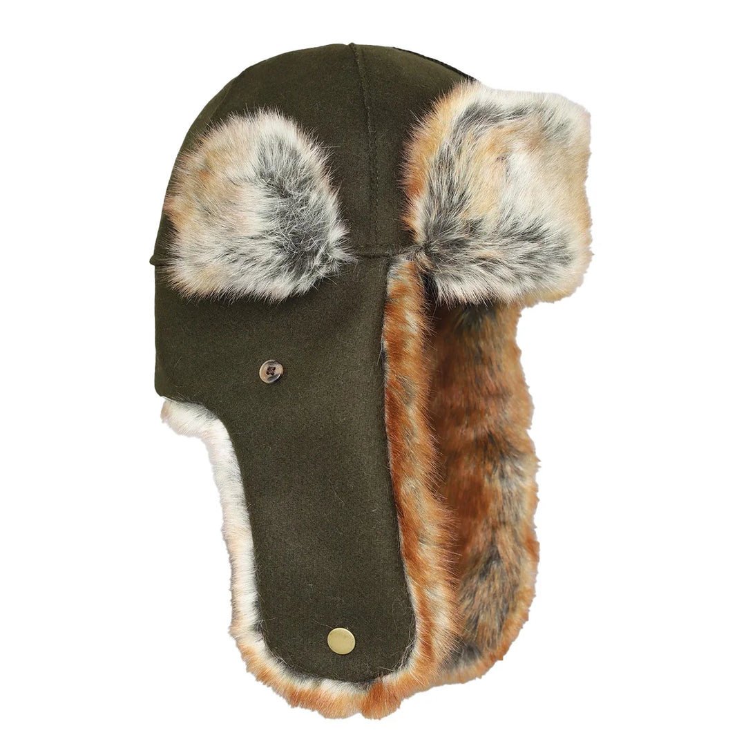 trapper hat olive