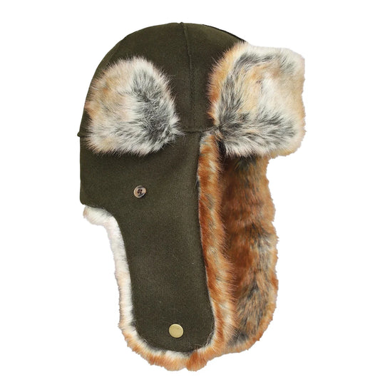 trapper hat olive