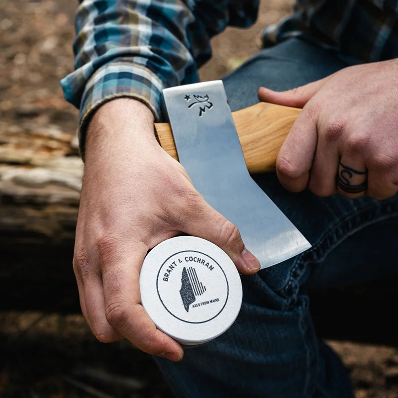 Brant & Cochran x Duluth Pack Paddler's Bundle Honing Puck Sharpening Axe