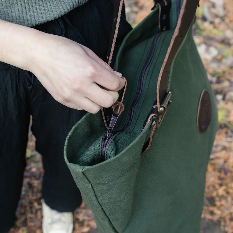 Zippered Market Tote
