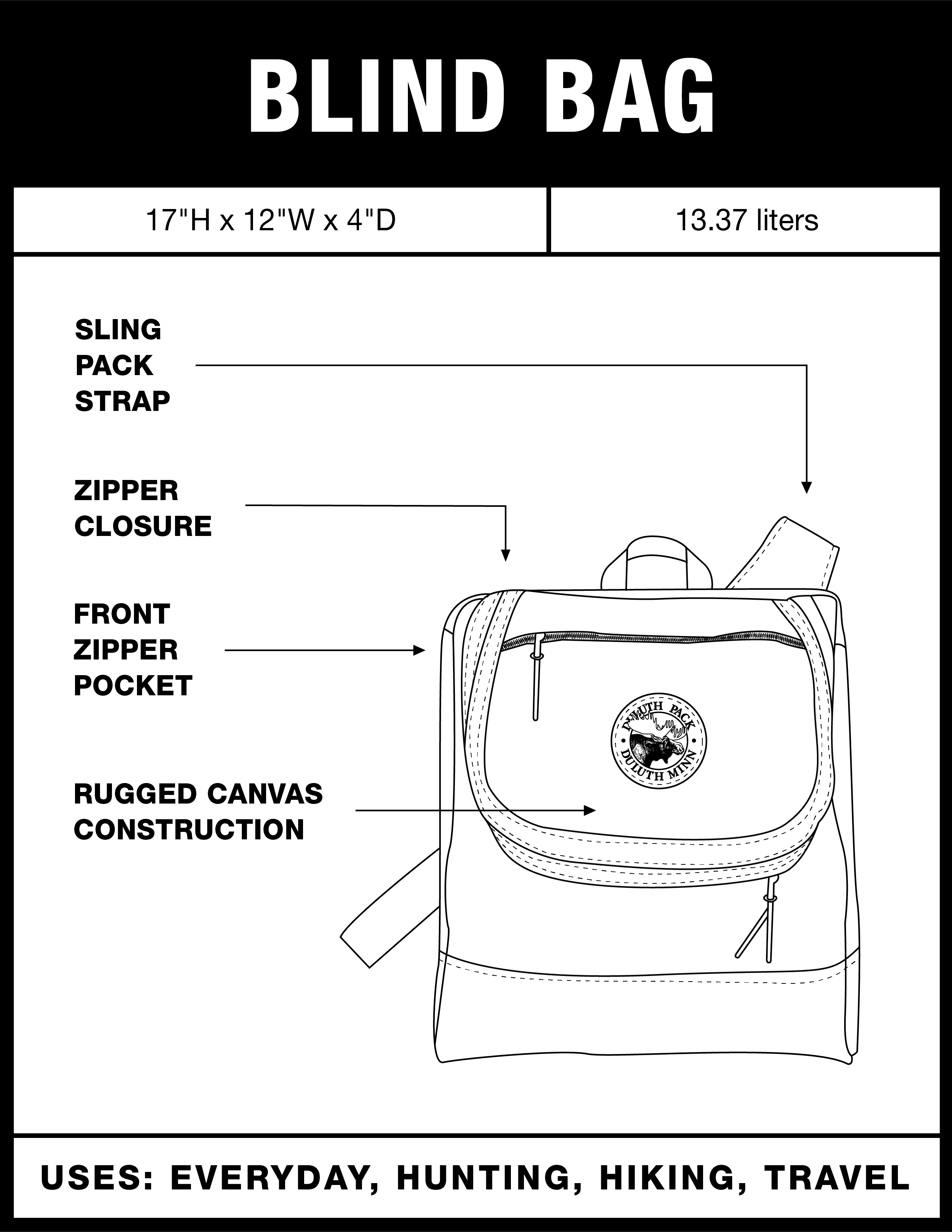 Duluth Pack Blind Bag