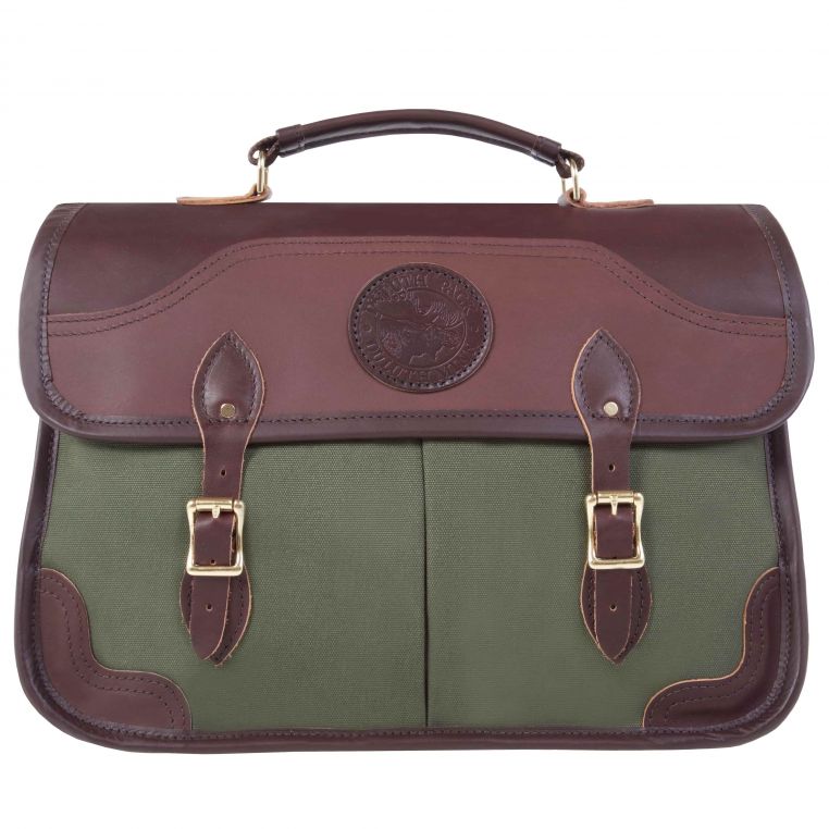 Hartmann Portfolio Briefcase in Burgundy Leather With 